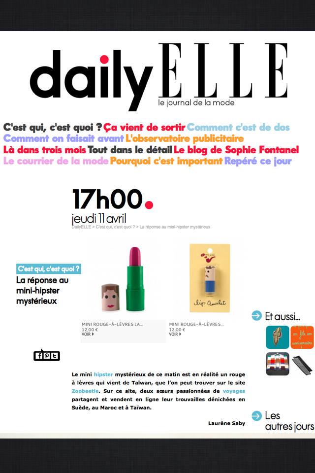 Article Zoobeetle - Daillyelle.com